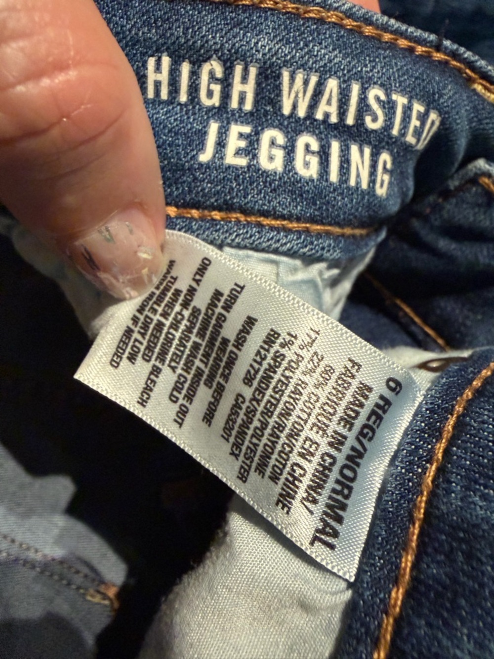 Bethany Mota High Waisted Jegging Bow back leggings High-Rise Skinny Jeans Sz 6 - Picture 4 of 6
